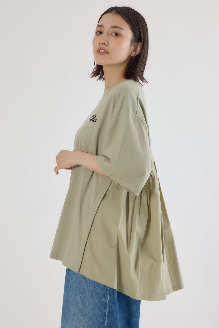 RODEO CROWNS「バックギャザードッキングTシャツ」|Tシャツ・カットソー|