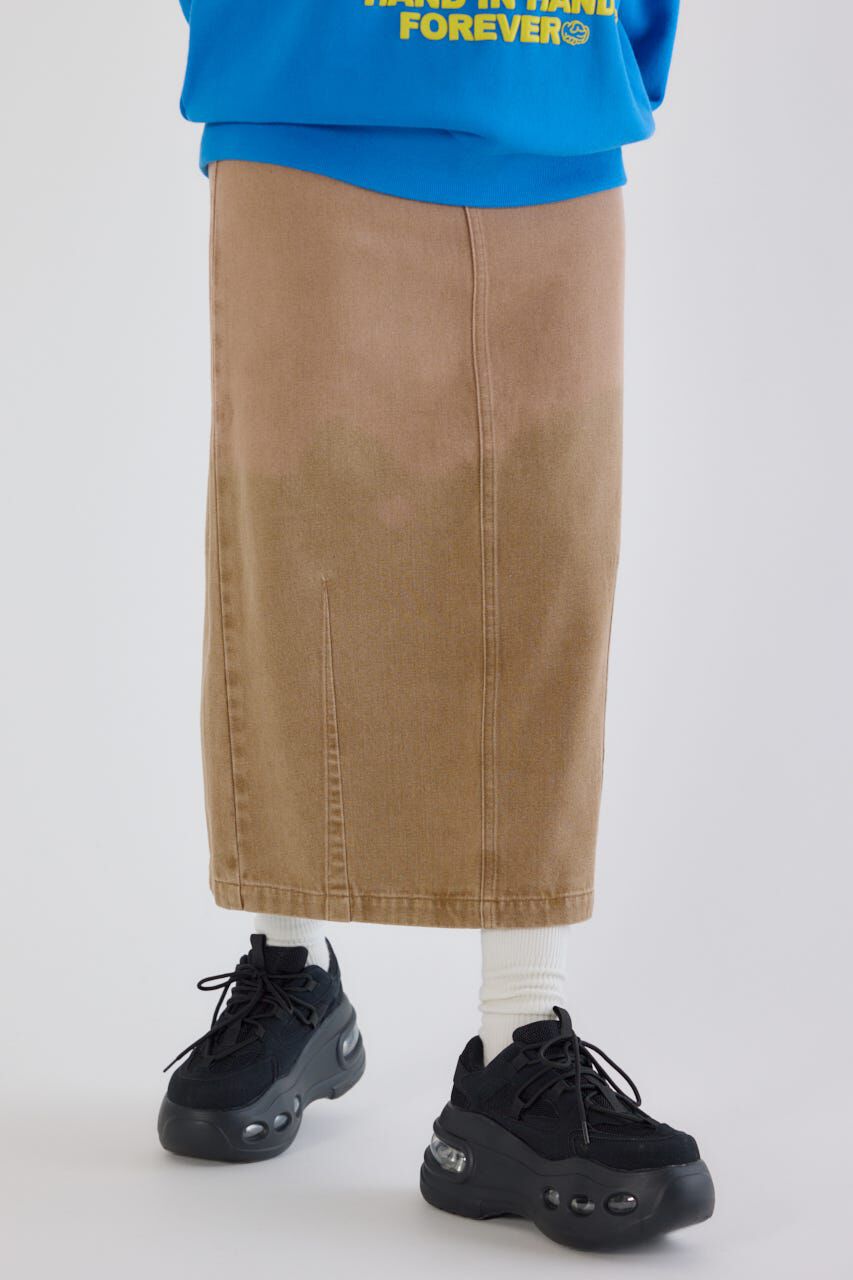 RODEO CROWNS「カーブデニムマキシスカート」|スカート|