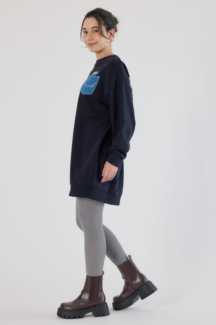 RODEO CROWNS「グランジロゴデニムアップリケワンピース」|ワンピース|