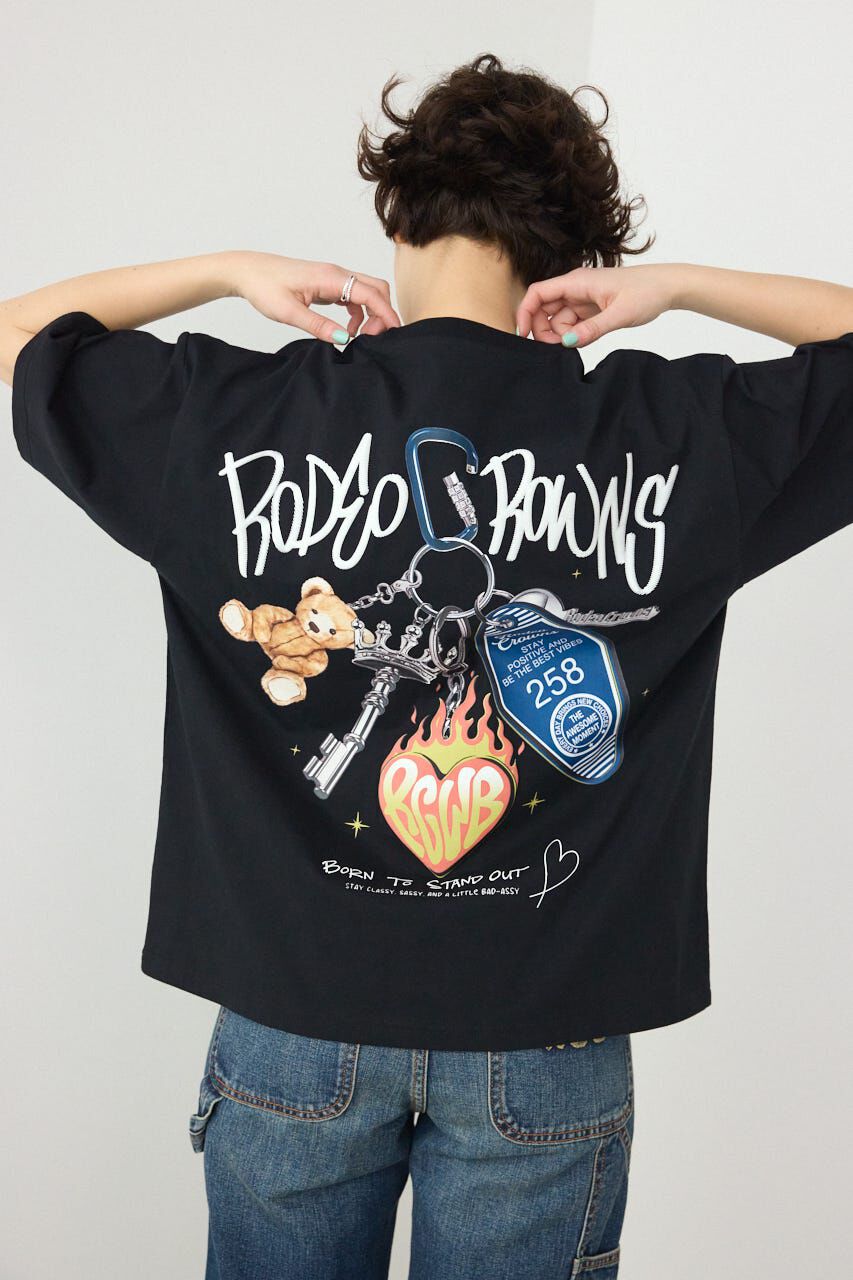 RODEO CROWNS「Key Ring Tシャツ」|Tシャツ・カットソー|BLK
