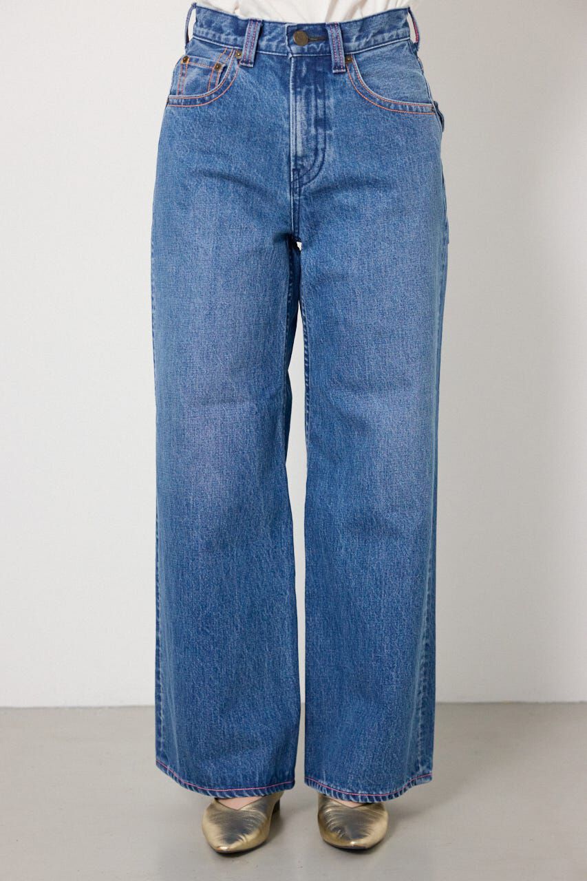 RODEO CROWNS「カラーステッチダボパンツ」|デニム|