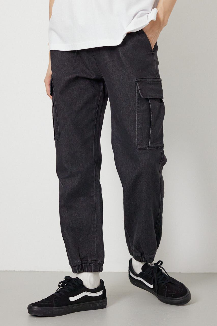 RODEO CROWNS「チルイージーデニムカーゴJOGパンツ」|デニム|BLK