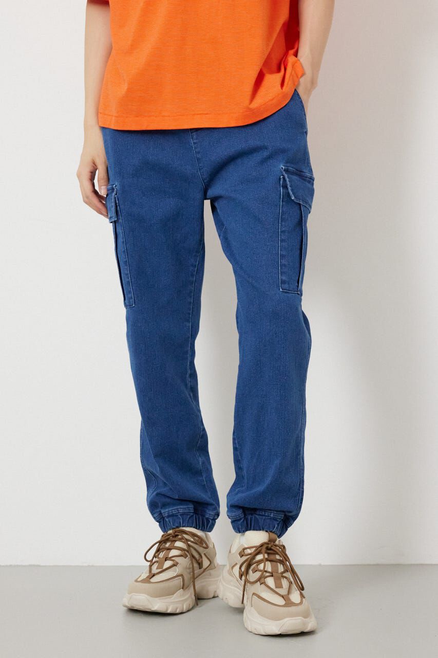 RODEO CROWNS「チルイージーデニムカーゴJOGパンツ」|デニム|BLU