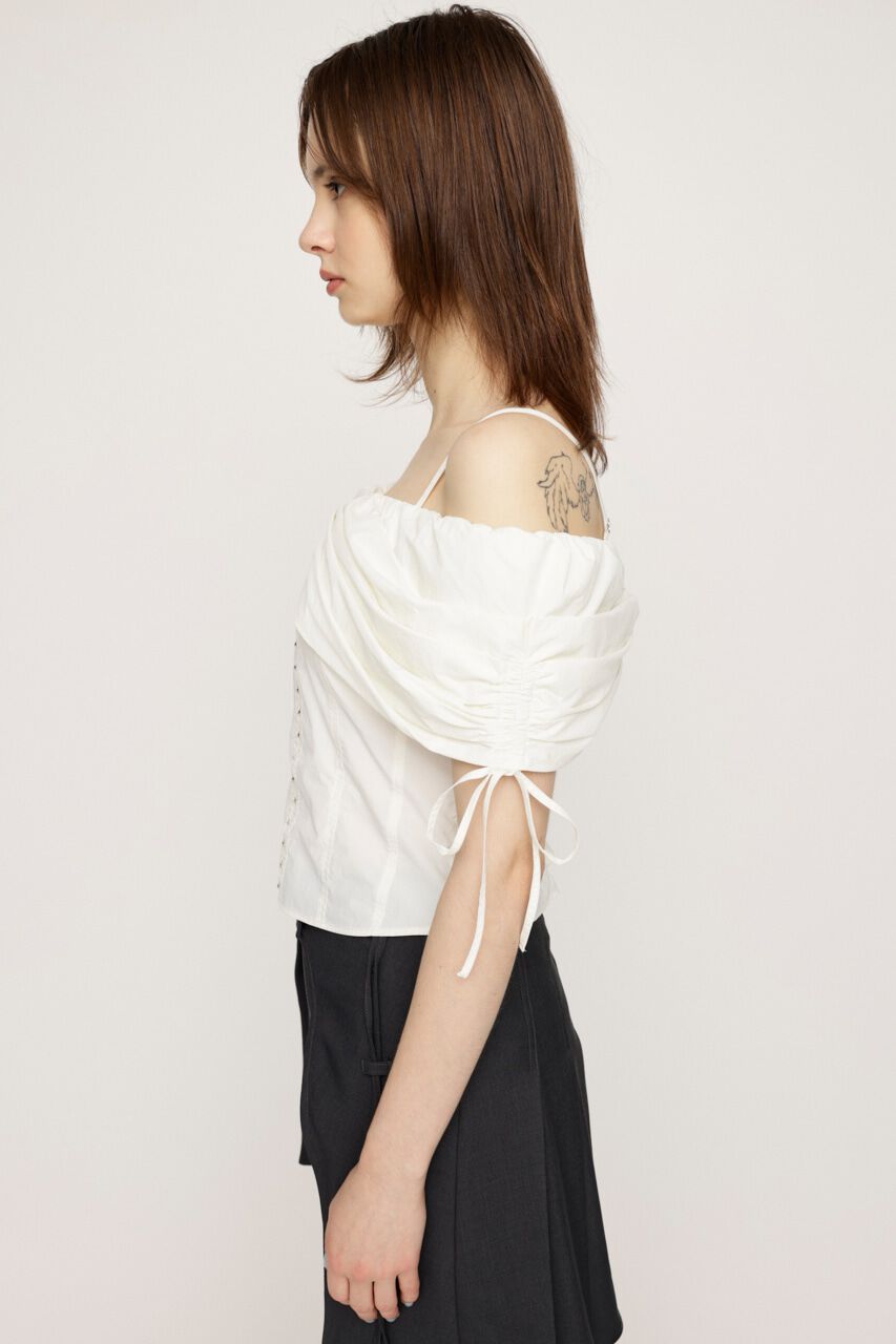 SLY「FRONT HOOK 2WAY SHOULDER ブラウス」|シャツ・ブラウス|