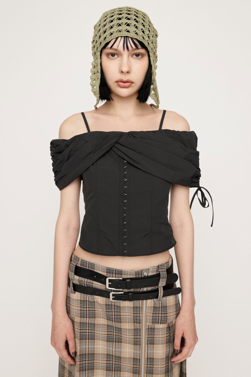 SLY「FRONT HOOK 2WAY SHOULDER ブラウス」|シャツ・ブラウス|