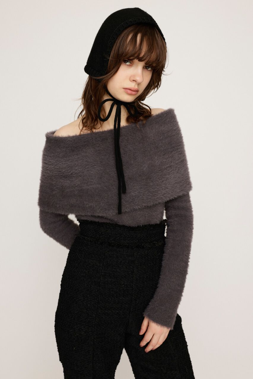 SLY「OFF SHOULDER 2P トップス」|ニット・セーター|D/GRY3