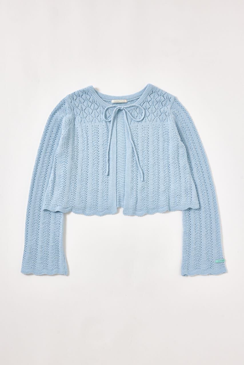 SHEL'TTER SELECT「リボン カーディガン」|カーディガン|L/BLU1