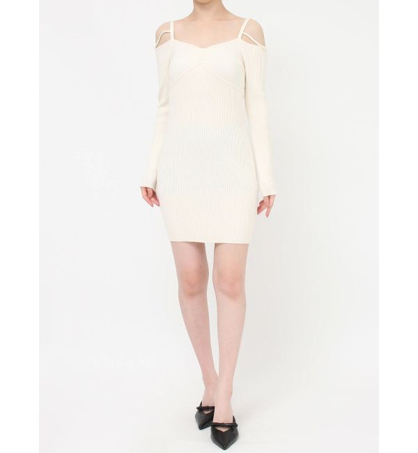 RESEXXY「ナローストラップタイトニットワンピース」|ワンピース|