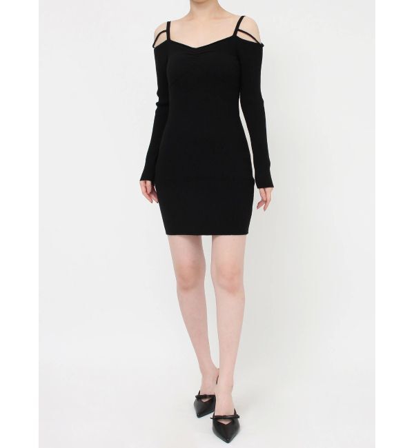 RESEXXY「ナローストラップタイトニットワンピース」|ワンピース|