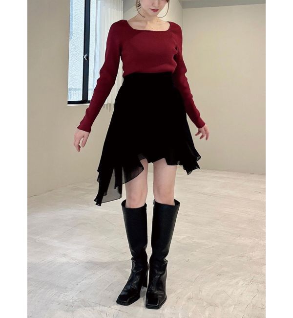 RESEXXY「シンプルデザインニットトップス」|ニット・セーター|