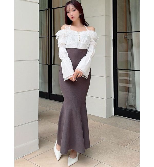 RESEXXY「レースドッキングマーメイドニットワンピース」|ワンピース|