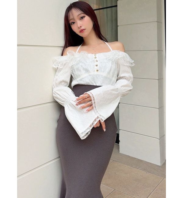 RESEXXY「レースドッキングマーメイドニットワンピース」|ワンピース|