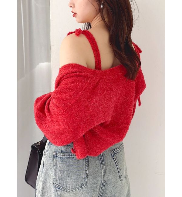 dazzlin「ミニシャギーラメニットキャミ」|ニット・セーター|