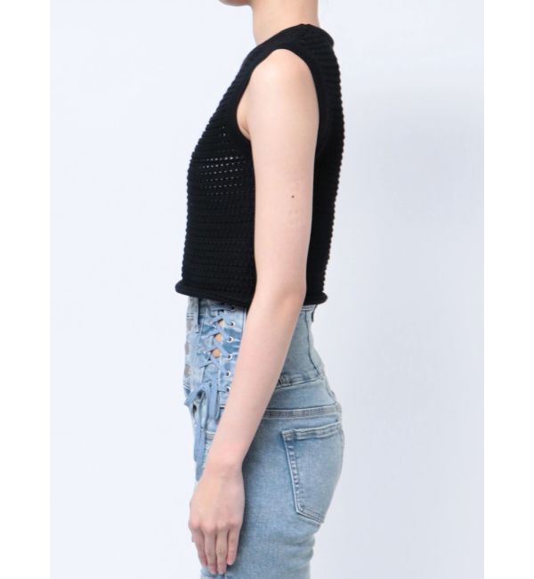 EMODA「エンブロイダリーコンパクトトップ」|ニット・セーター|