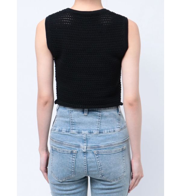 EMODA「エンブロイダリーコンパクトトップ」|ニット・セーター|