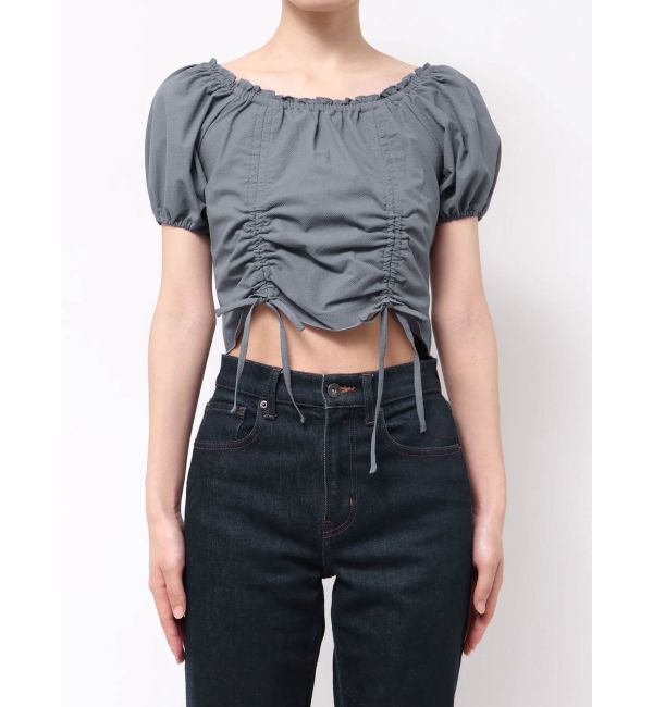 EMODA「2WAY STRING RIBBON TOP」|Tシャツ・カットソー|ブルー
