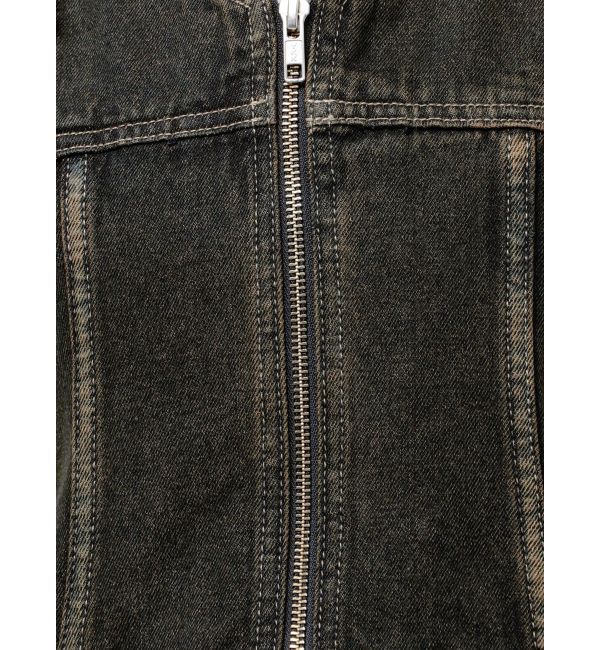 EMODA「プリーツヘムレイヤードデニムワンピース」|ワンピース|