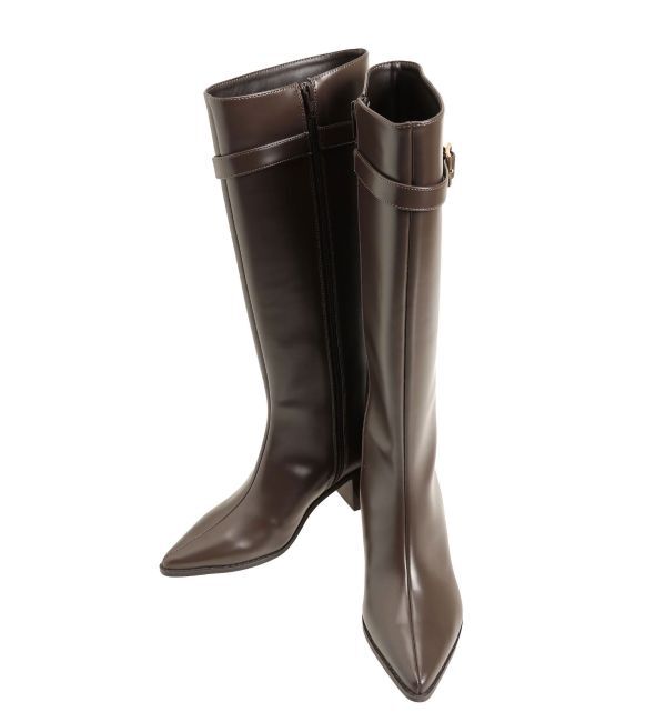 MERCURYDUO「ベルテッドロングブーツ」|ロングブーツ|