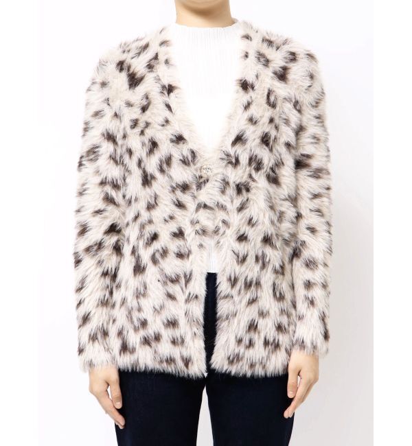 MERCURYDUO「ファーライクシャギーミドルカーディガン」|カーディガン|