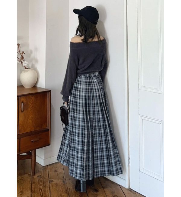 MERCURYDUO「ミニシャギーオフショルニット」|ニット・セーター|