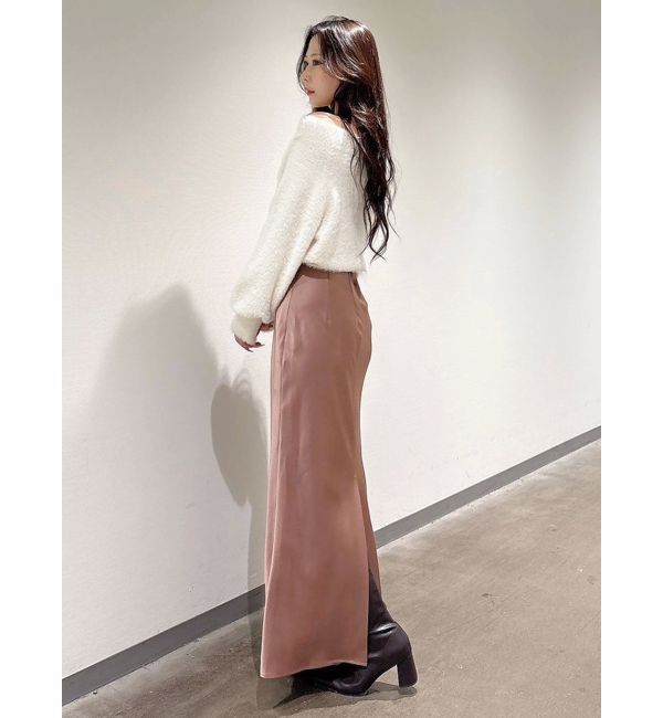 MERCURYDUO「ミニシャギーオフショルニット」|ニット・セーター|