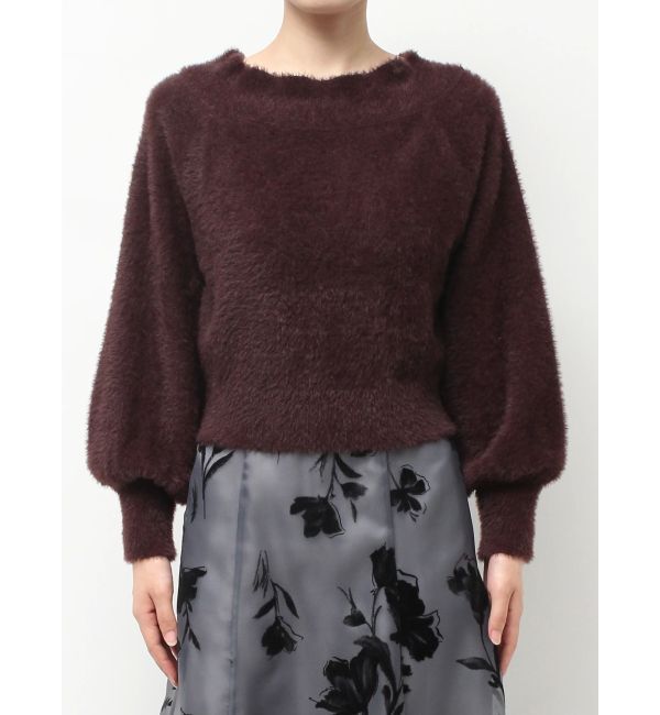 MERCURYDUO「ミニシャギーオフショルニット」|ニット・セーター|