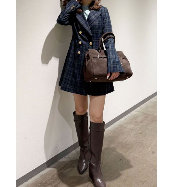 MERCURYDUO「【WEB限定カラーあり】2WAYフィット&フレアジャケットワンピース」|ワンピース|