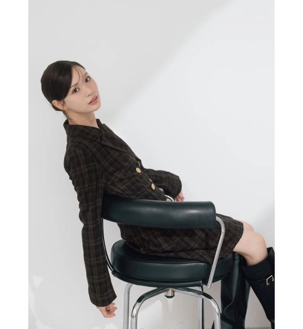 MERCURYDUO「【WEB限定カラーあり】2WAYフィット&フレアジャケットワンピース」|ワンピース|