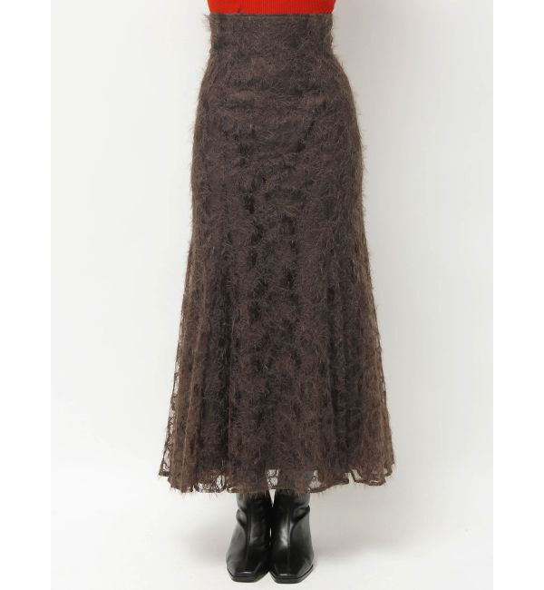 MERCURYDUO「シャギーエンブロイダリースカート」|スカート|