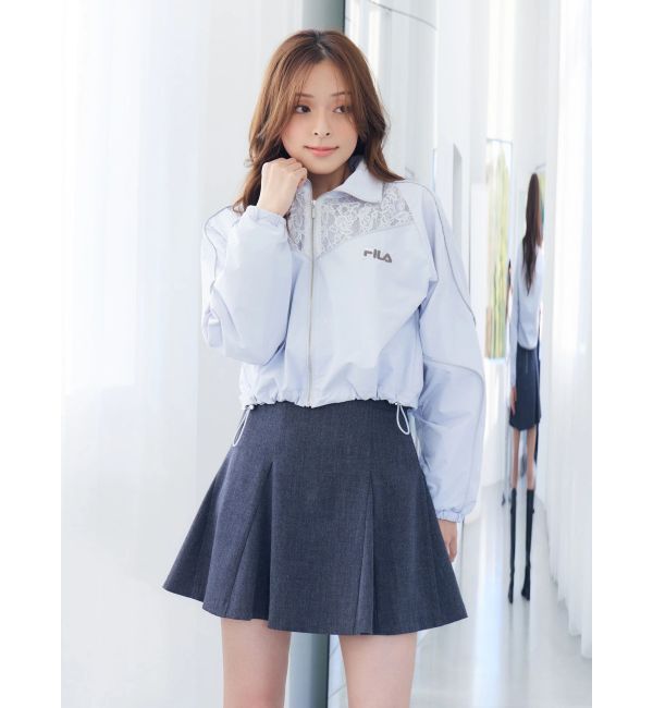 MERCURYDUO「【FILA別注】レース切替トラックジャケット」|ブルゾン・スタジャン|