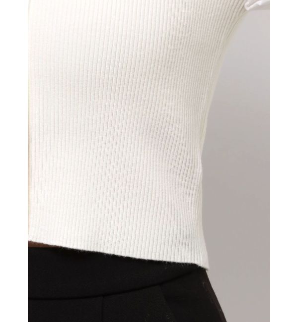 MERCURYDUO「異素材スリーブカーデニット」|ニット・セーター|