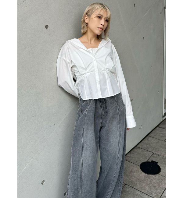 MURUA「バレルレッグコクーンシルエットデニム」|デニム|