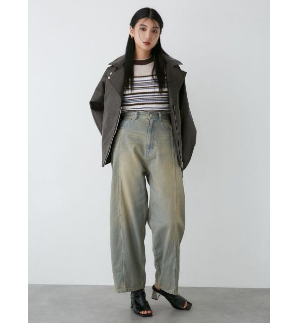 MURUA「バレルレッグコクーンシルエットデニム」|デニム|