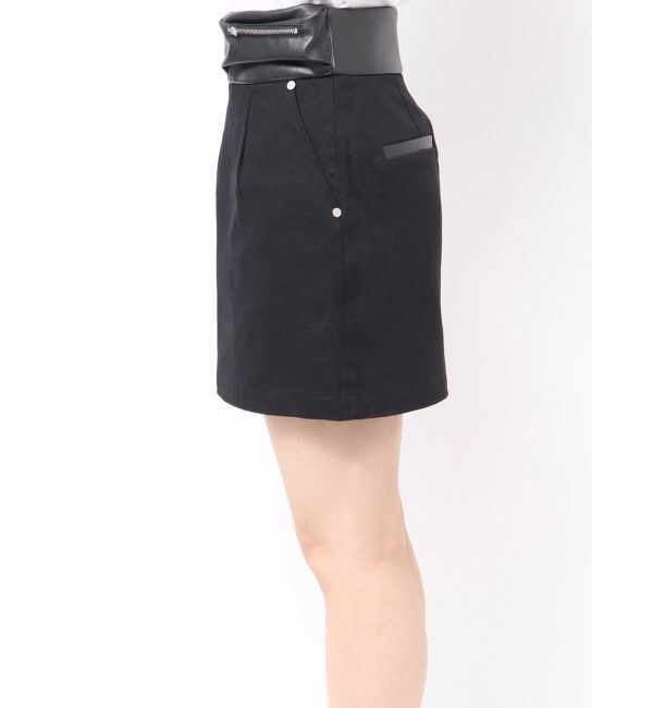 MURUA「フェイクレザーミニポケットミニスカート」|スカート|