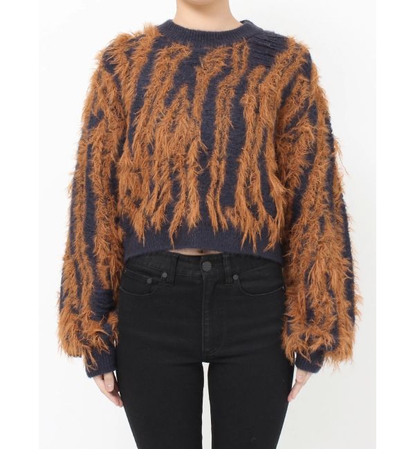 MURUA「バイカラーシャギーニット」|ニット・セーター|