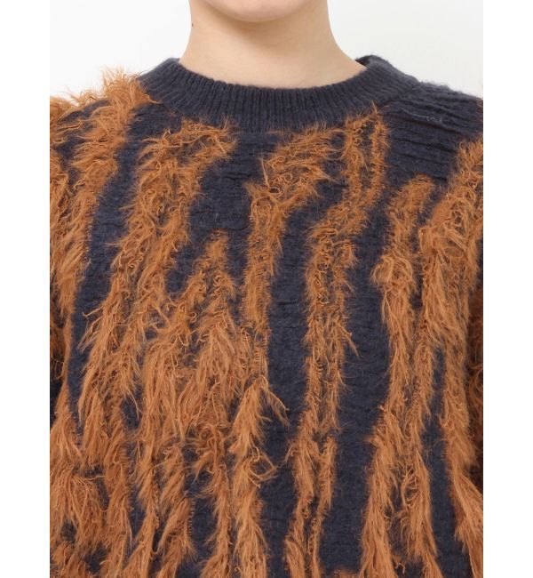 MURUA「バイカラーシャギーニット」|ニット・セーター|
