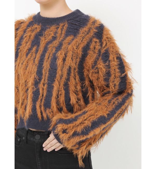 MURUA「バイカラーシャギーニット」|ニット・セーター|