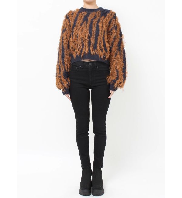 MURUA「バイカラーシャギーニット」|ニット・セーター|