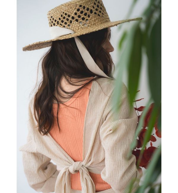 Ungrid「バックリボンフレアワンピース」|ワンピース|