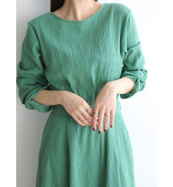 Ungrid「バックリボンフレアワンピース」|ワンピース|