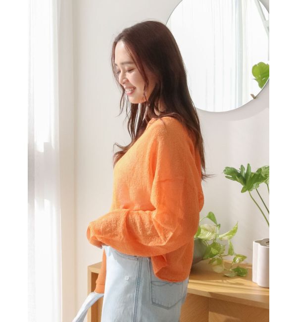 Ungrid「シアーショートニット」|ニット・セーター|