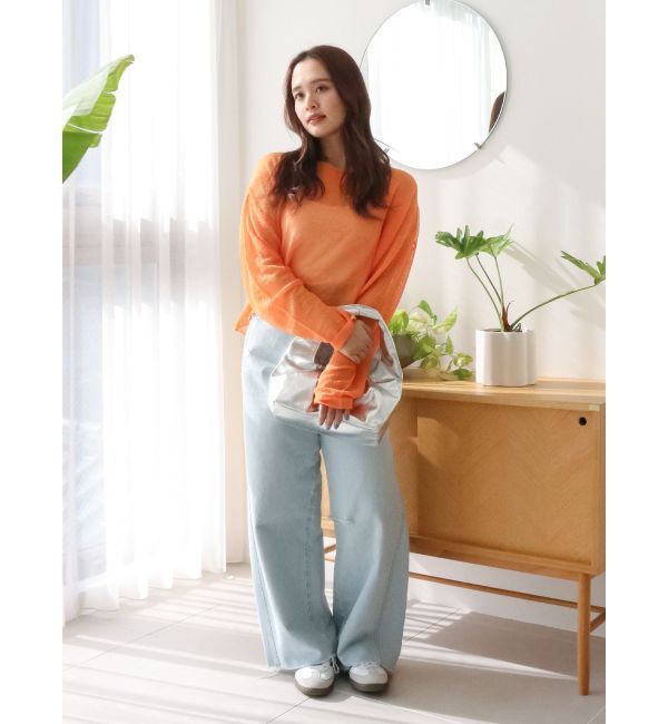 Ungrid「シアーショートニット」|ニット・セーター|