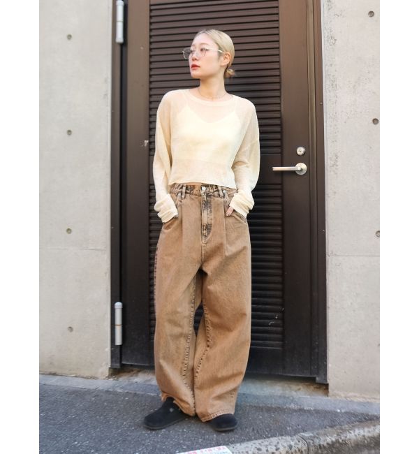 Ungrid「シアーショートニット」|ニット・セーター|