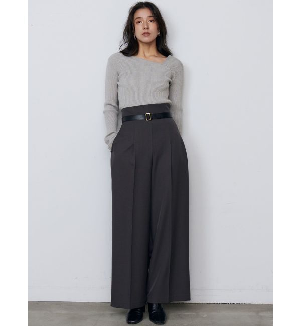 LAGUNAMOON「バイカラーベルトサスペンダーパンツ」|その他|