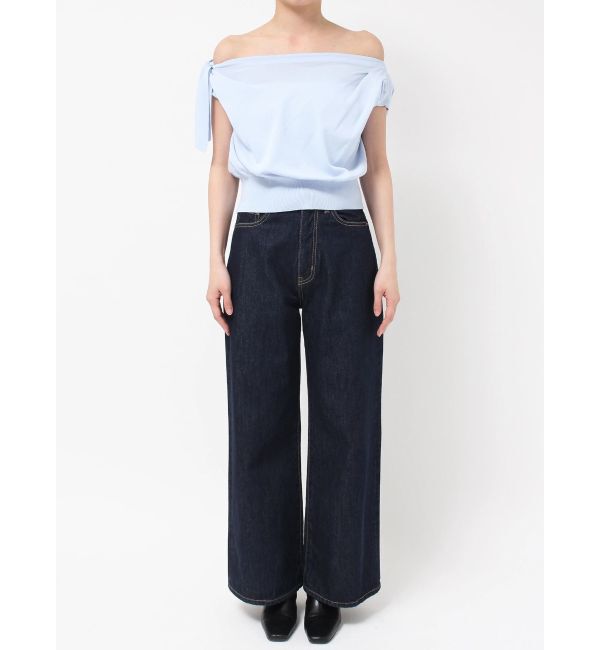 LAGUNAMOON「オフショルリボンドレープニット」|ニット・セーター|