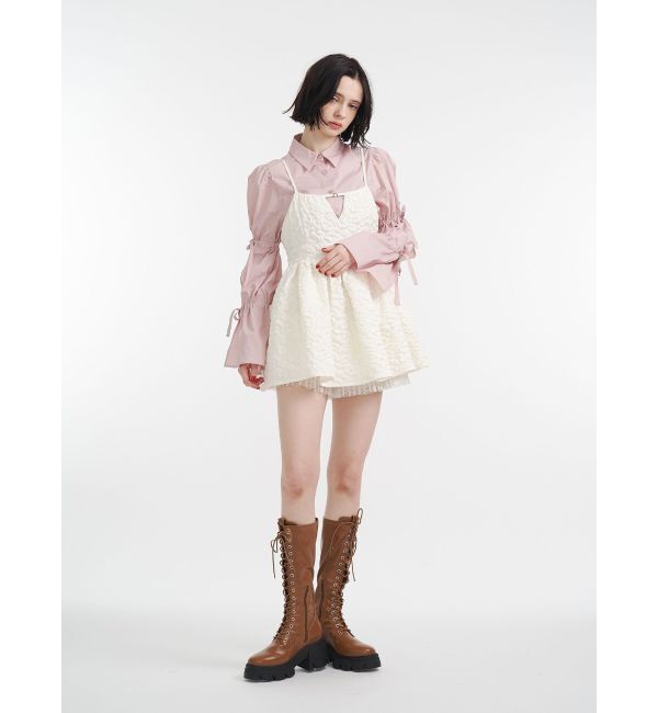 jouetie「ストレッチレースアップロングブーツ」|ロングブーツ|