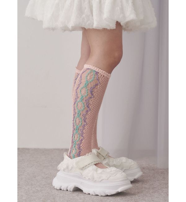 merry jenny「トーションソックス」|ソックス|ピンク
