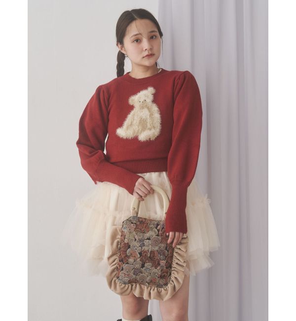 merry jenny「bearジャガードハンドバッグ」|ハンドバッグ|