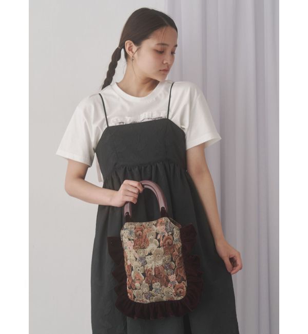 merry jenny「bearジャガードハンドバッグ」|ハンドバッグ|