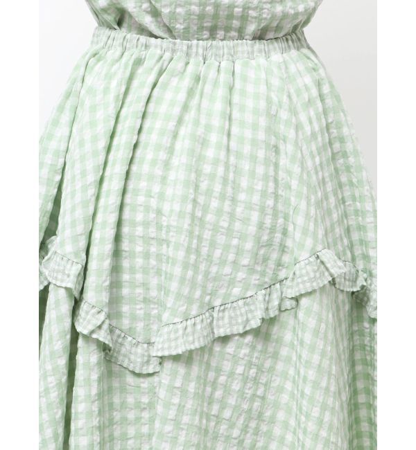 merry jenny「ギンガムデコラティブリボンスカート」|スカート|